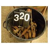 Granite Pan Of Old Tools