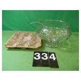 Punch Bowl & 8 Cups