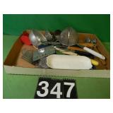 Flat Of Kitchen Items