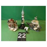 3 Halloween Lighted Decor 3 Halloween Lighted Decor