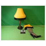 A Christmas Story Lamp 19' T & Stocking A Christmas Story Lamp 19' T & Stocking