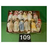 12 Gorham Dolls Of The Month 8' T China 12 Gorham Dolls Of The Month 8' T China