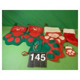 2 Kitty Stockings & 5 Dog Christmas Stockings 2 Kitty Stockings & 5 Dog Christmas Stockings
