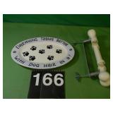Dog Bone Leash Holder & Dog Platter Dog Bone Leash Holder & Dog Platter