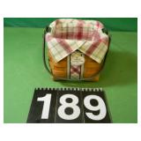 Longanberger Basket Small Plaid Tidings - Longanberger Basket Small Plaid Tidings -