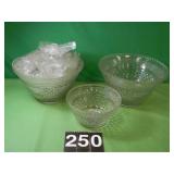 2 Punch Large Punch Bowls - 1 Small Bowl - 2 Punch Large Punch Bowls - 1 Small Bowl -