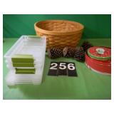 Wooden Basket 16' Across X 7 1/2' T - Storage - Wooden Basket 16' Across X 7 1/2' T - Storage -