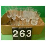 Box Of Glasses 24% Lead Crystal USA Box Of Glasses 24% Lead Crystal USA