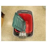 3 Totes 1 Lid 3 Totes 1 Lid