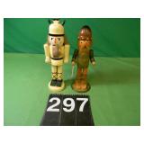 2 Nut Crackers 9 1/2' T & 10 1/2' T 2 Nut Crackers 9 1/2' T & 10 1/2' T