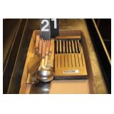 Wooden Handle Steak Knives ~ Kitchen Utencils