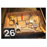 Flat of Kitchen Utencils