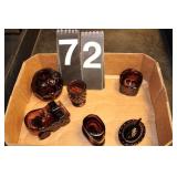 6 Amethyst Glass Collectables (Car)