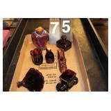 7 Amethyst Glass Collectables (Fan)