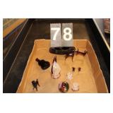 Flat with Glass Dogs ~ Canoe ~ Marble