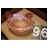 Pink Hen on Nest