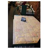 Metal Frame Single Bed Complete with Mattress and
