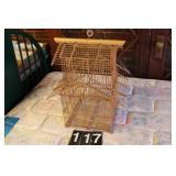 Wooden Bird Cage 18" Tall