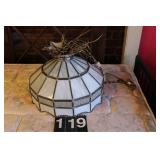 Glass Hanging Light 16"