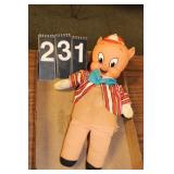 Pull String Pig Doll (No Noise)