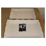 2 Large Stone Lite Platers ~ 1 ~ 20" X 14" ~ 1