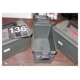 3 Large PLastic Ammo Boxes