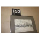 17" X 14" Town/ Street Picture