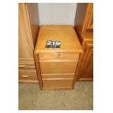 Oak File Cabinet