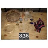 Lead Crystal Vase ~ Stick Basket