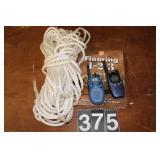 Rope ~ 2 Way Radios ~ Flooring Book