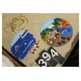 2 Painted Saw Blades (Walt Tate)