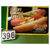 Chicago Hot Dog Sign 23" X 35 1/2" Metal