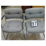 2 Gray Office Chairs