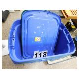 1 Tote No Lid - 2 Totes W/ Lids