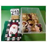 Tote W/ Lid - Victorian Deor - Advent Calendar