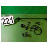 5 Wrought Iron Hooks