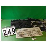 3 HP Key Boards - 2 Compaq Key Boards -