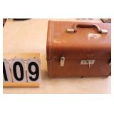 Vintage Train Case with Key