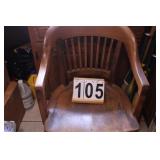 Solid Oak Arm Chair