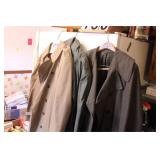 2 Military Over Coats ~ 1 London Fog
