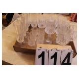 Flat of Crystal Stemware Glasses