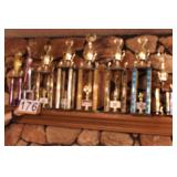 Group of Car Show Trophies