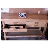 60" Hardwood Work Bench