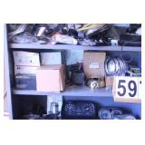 Shelf of Harley Parts ~ Head Light