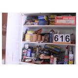 Metal Wall Cabinet with Oil ~ Auto Fluids