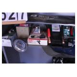 Metal shelf Battery Tester~ Fire Extinguishers