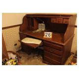 Roll Top Desk 51 X 60 X 33