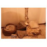 Group of Canvas Tents Re-enactors