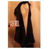 XXL Black Leather Riding Chaps