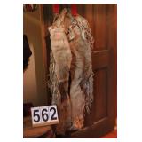 Leather Fringed Pants